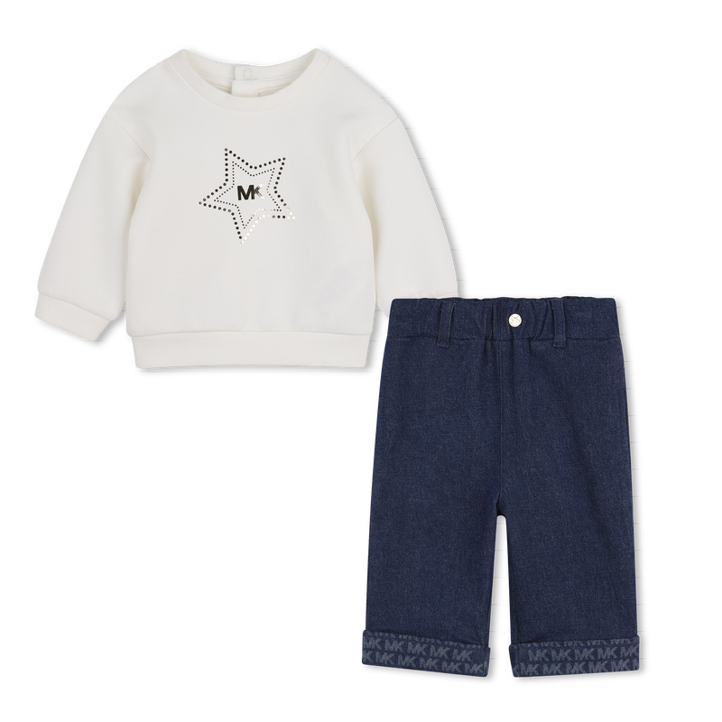 Completo felpa e pantaloni MICHAEL KORS 
                        BAMBINA
