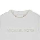 Abito bi-materiale a maniche lunghe MICHAEL KORS 
                    BAMBINA