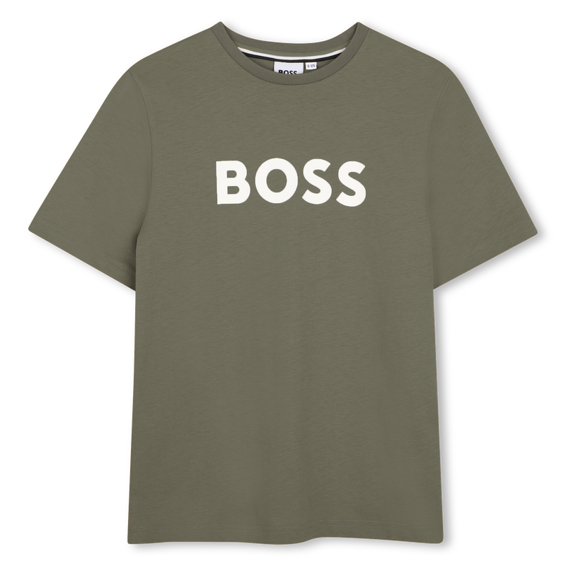 T-SHIRT A MANICHE CORTE BOSS 
                        RAGAZZO