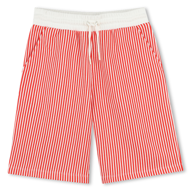 Bermuda in cotone a righe KENZO KIDS 
                        RAGAZZO