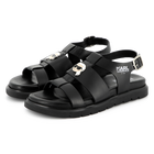 Sandali in pelle con fibbia KARL LAGERFELD KIDS 
                    BAMBINA