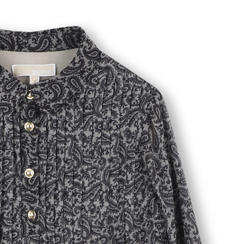 Abito a maniche lunghe con pieghe MICHAEL KORS 
                        BAMBINA