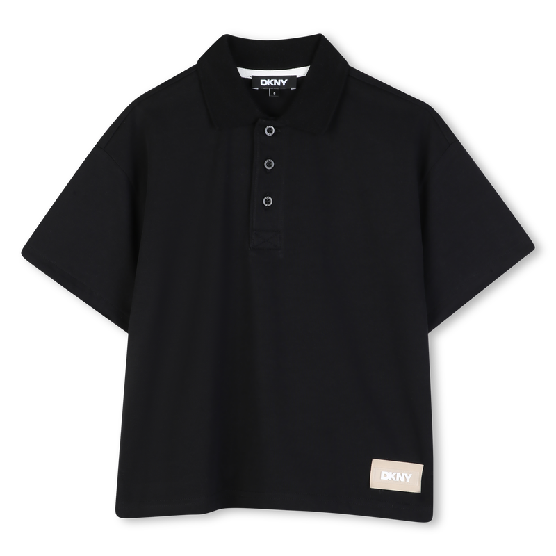 POLO A MANICHE CORTE DKNY 
                        RAGAZZO