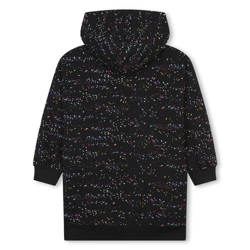Abito stampato con cappuccio DKNY 
                        BAMBINA