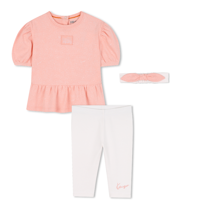 Set abito + leggings + fascia KENZO KIDS 
                        BAMBINA