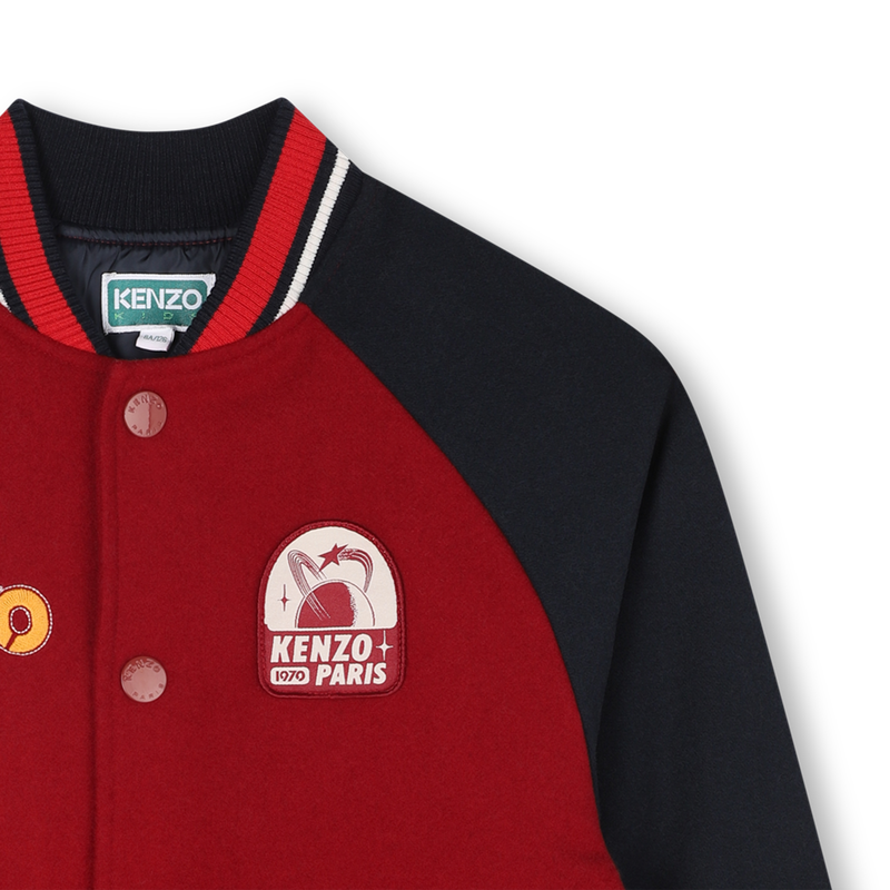 Bomber con chiusura a scatto KENZO KIDS 
                        UNISEX