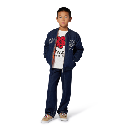 T-shirt in jersey a maniche lunghe KENZO KIDS UNISEX