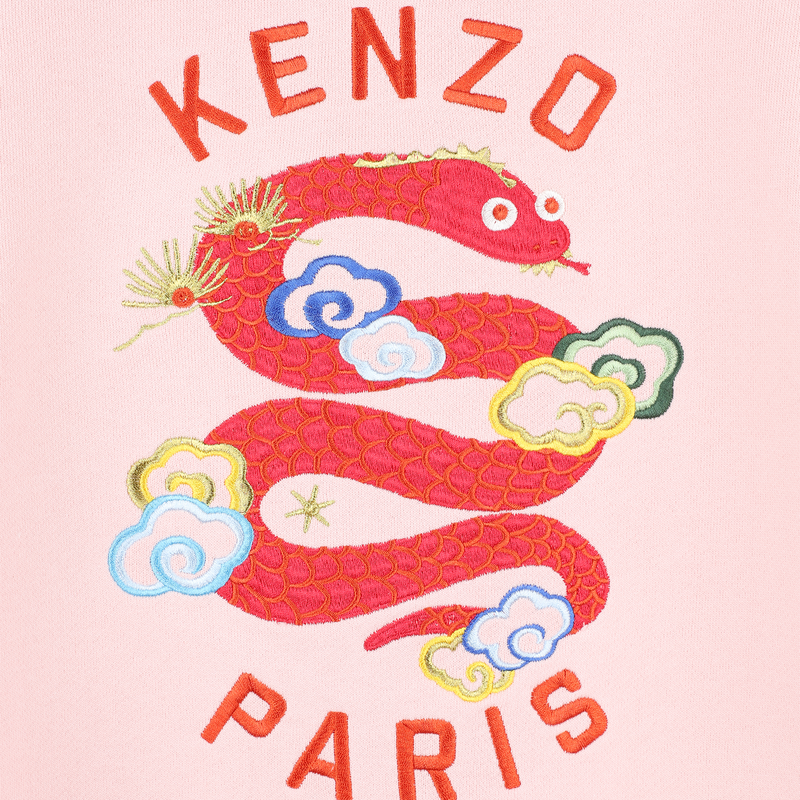 Abito dritto con ricamo KENZO KIDS 
                        BAMBINA
