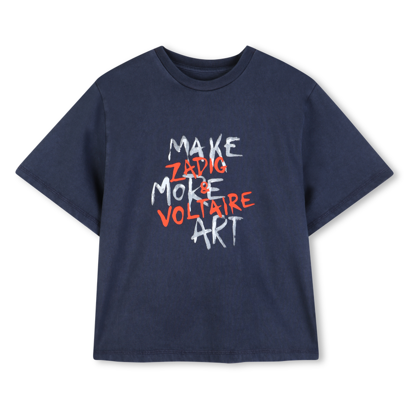 T-SHIRT A MANICHE CORTE ZADIG & VOLTAIRE 
                        RAGAZZO