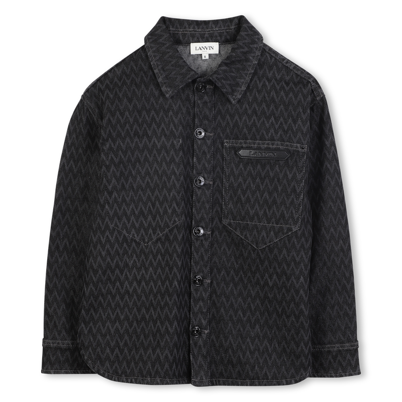 Overshirt in denim LANVIN 
                        RAGAZZO