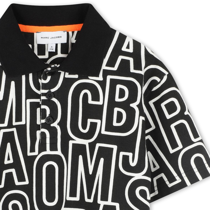 Polo con stampa monogramma MARC JACOBS 
                        RAGAZZO