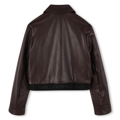 Giacca con chiusura a zip KARL LAGERFELD KIDS BAMBINA