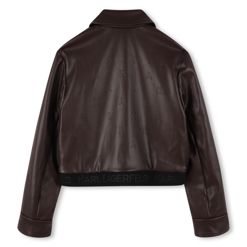 Giacca con chiusura a zip KARL LAGERFELD KIDS 
                        BAMBINA