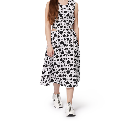 Vestito stampato in cotone DKNY BAMBINA