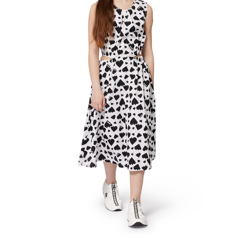 Vestito stampato in cotone DKNY 
                        BAMBINA
