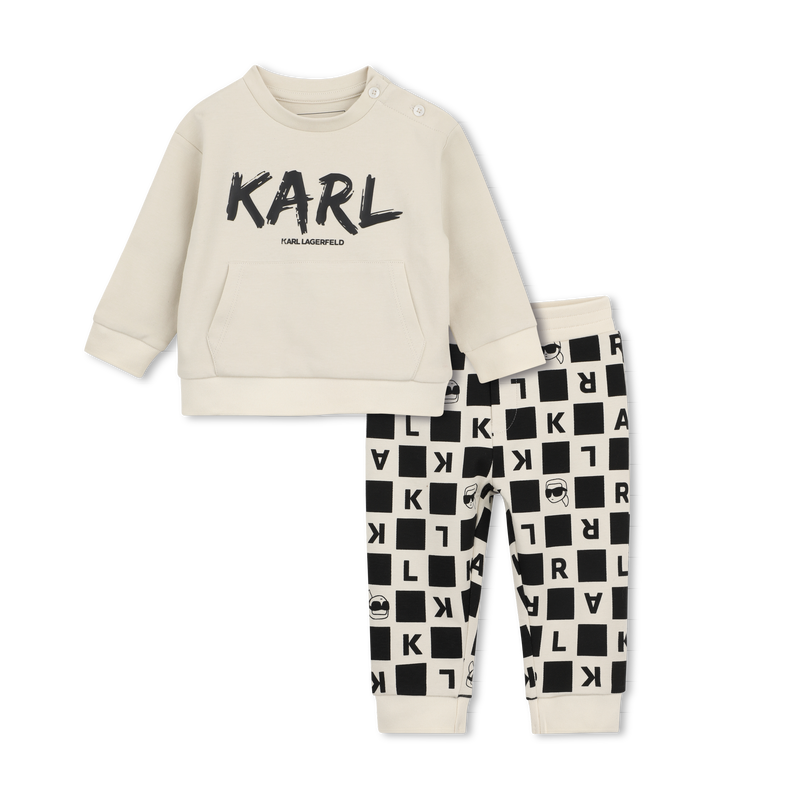 Completo felpa e pantaloni KARL LAGERFELD KIDS 
                        RAGAZZO