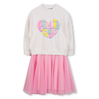 Abito bi-materiale BILLIEBLUSH 
                    BAMBINA