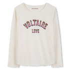 T-shirt a maniche lunghe stampata ZADIG VOLTAIRE 
                    BAMBINA