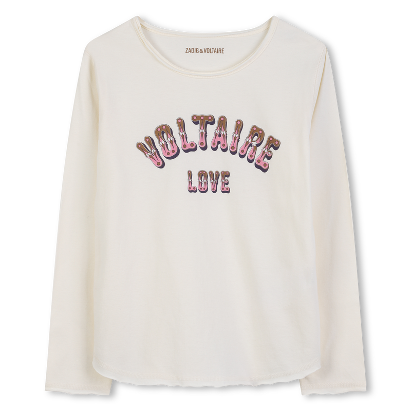 T-shirt a maniche lunghe stampata ZADIG & VOLTAIRE 
                        BAMBINA