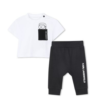 SET T-SHIRT E PANTALONI KARL LAGERFELD KIDS RAGAZZO