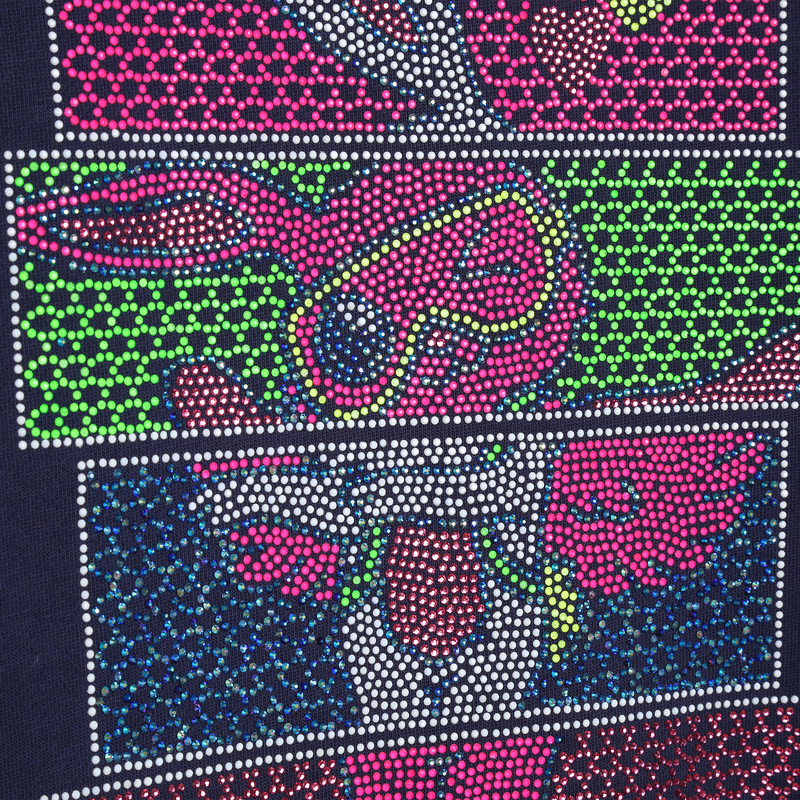 Vestito felpa con strass