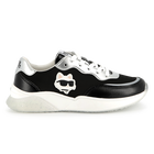 Sneakers con lacci e badge KARL LAGERFELD KIDS 
                    BAMBINA