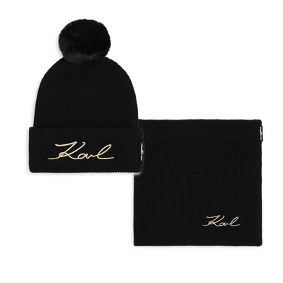 Set berretto e scaldacollo KARL LAGERFELD KIDS BAMBINA