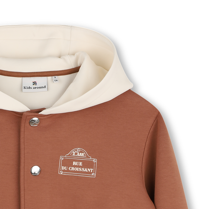 Cardigan con cappuccio KIDS AROUND 
                        BAMBINA