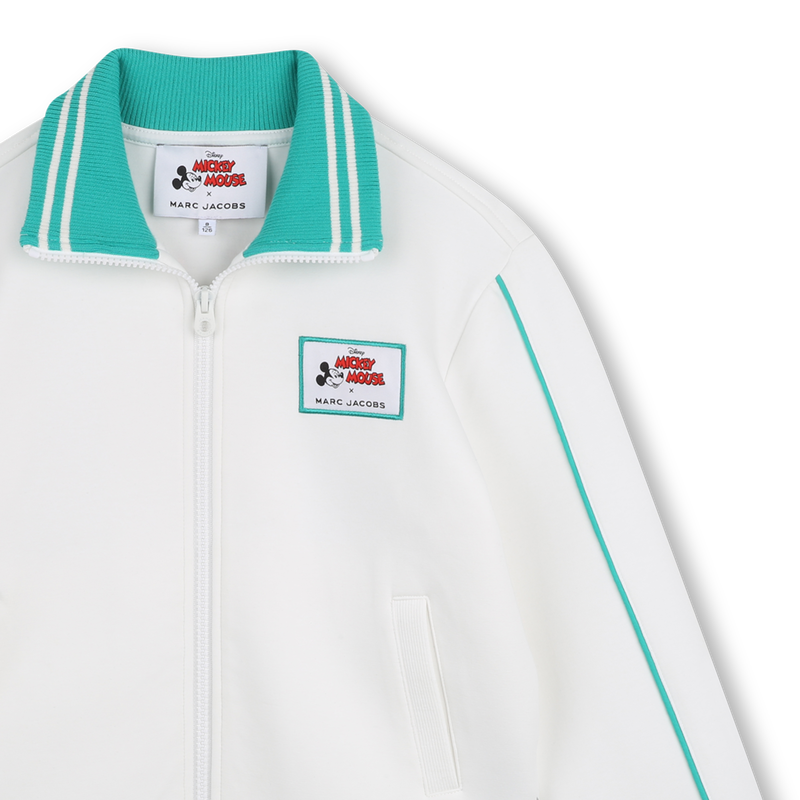 FELPA CON CAPPUCCIO E ZIP MARC JACOBS 
                        RAGAZZO