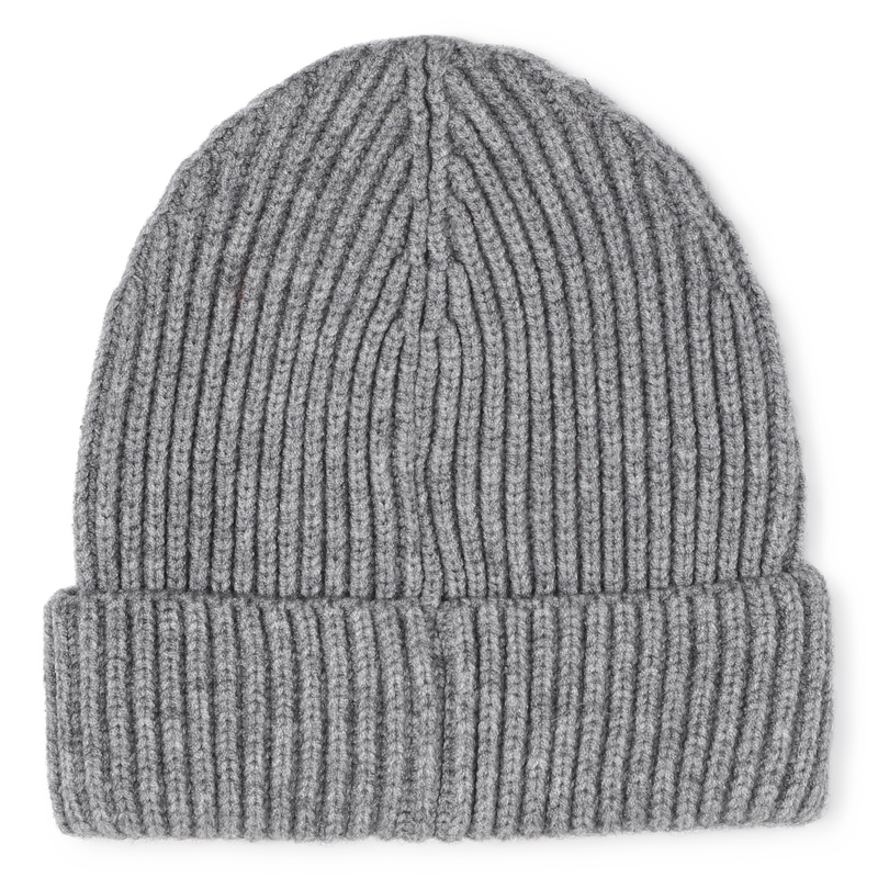 Cappello lavorato a maglia con distintivo BOSS 
                        RAGAZZO