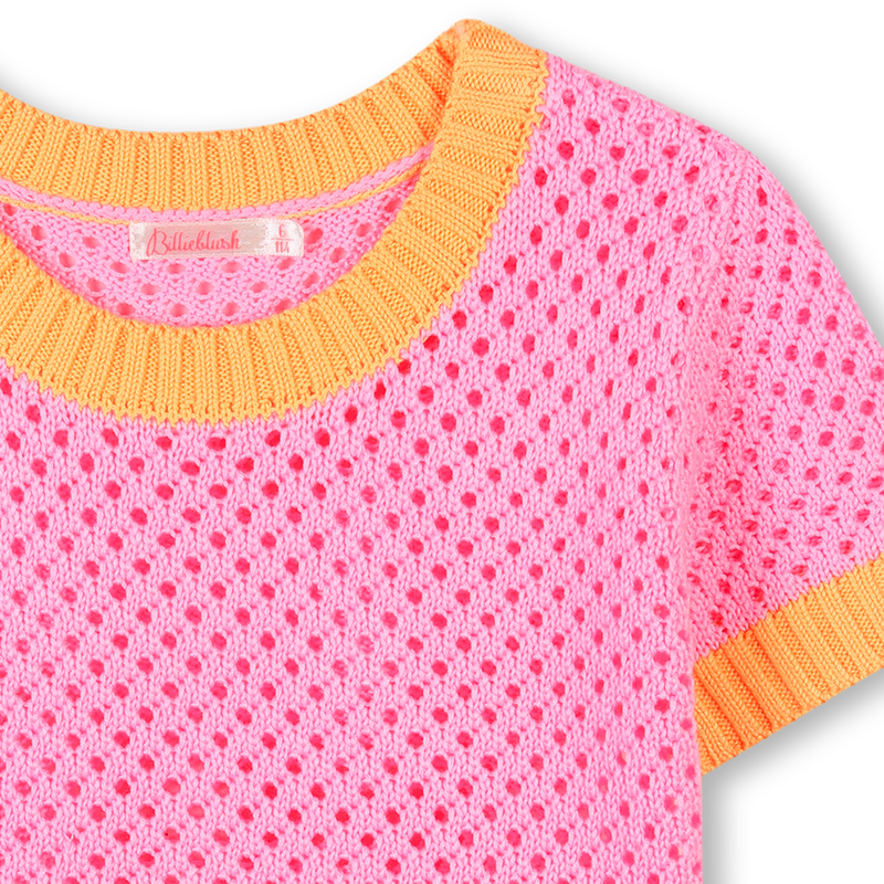T-shirt in maglia bicolore BILLIEBLUSH 
                        BAMBINA
