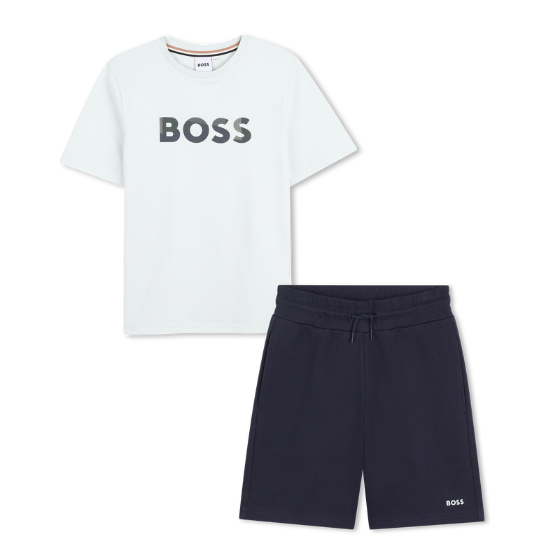 SET T-SHIRT + PANTALONCINI BOSS 
                        RAGAZZO