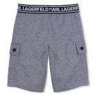 Bermuda in denim KARL LAGERFELD KIDS 
                    RAGAZZO