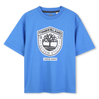 T-shirt a maniche corte, BLU, hi-res
