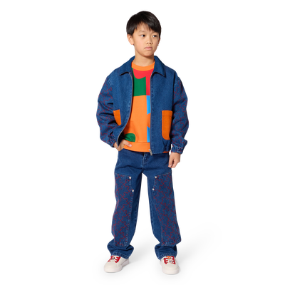 Giacca in denim KENZO KIDS RAGAZZO