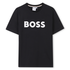 T-shirt di cotone ricamata BOSS 
                    RAGAZZO