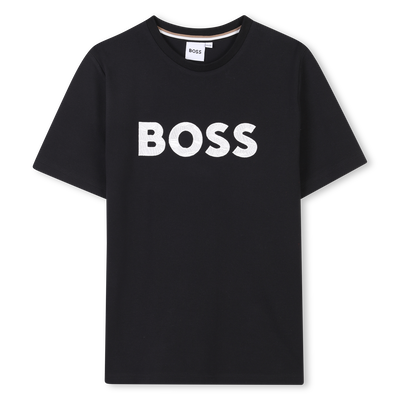 T-shirt di cotone ricamata BOSS RAGAZZO