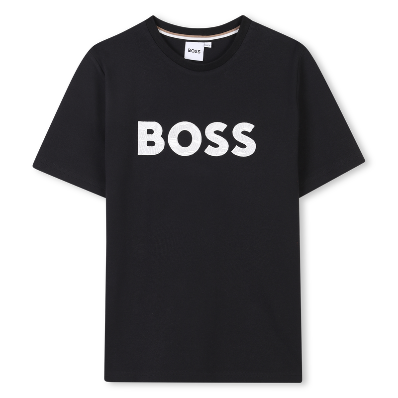 T-shirt di cotone ricamata BOSS 
                        RAGAZZO