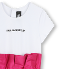 Abito da cerimonia in taffet&agrave; KARL LAGERFELD KIDS 
                    BAMBINA