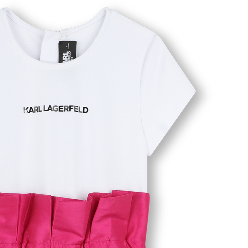 Abito da cerimonia in taffet&agrave; KARL LAGERFELD KIDS 
                        BAMBINA