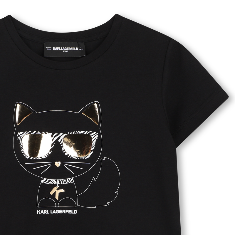 T-SHIRT ILLUSTRAZIONE CHOUPETTE KARL LAGERFELD KIDS 
                        BAMBINA