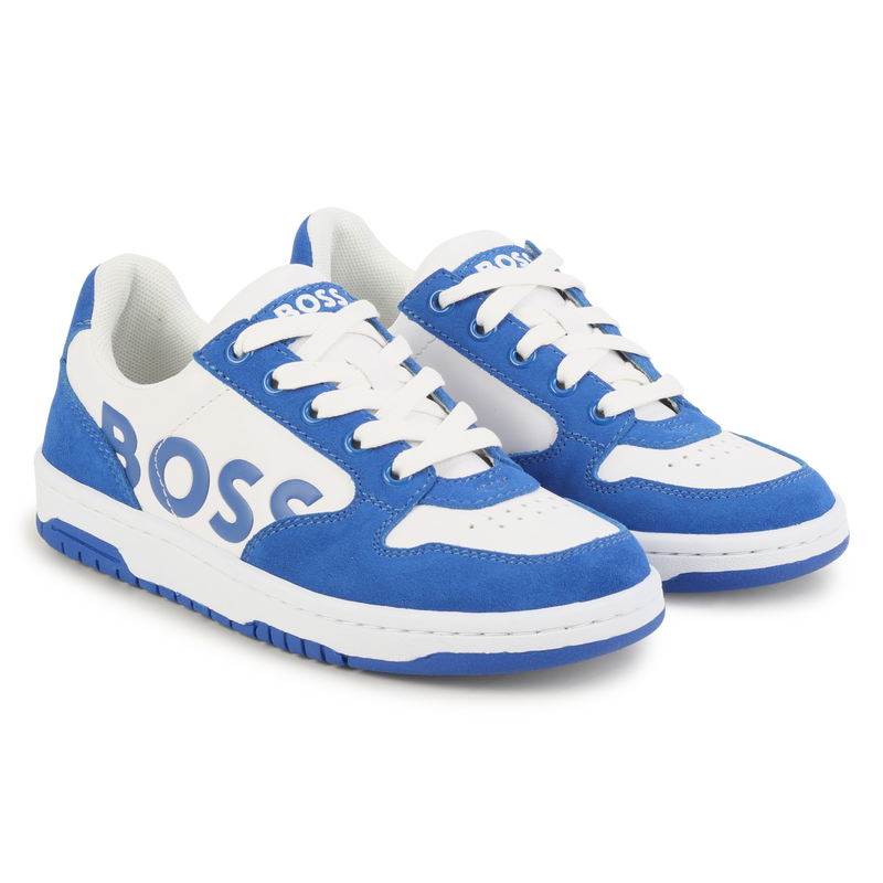 Sneakers stringate con logo