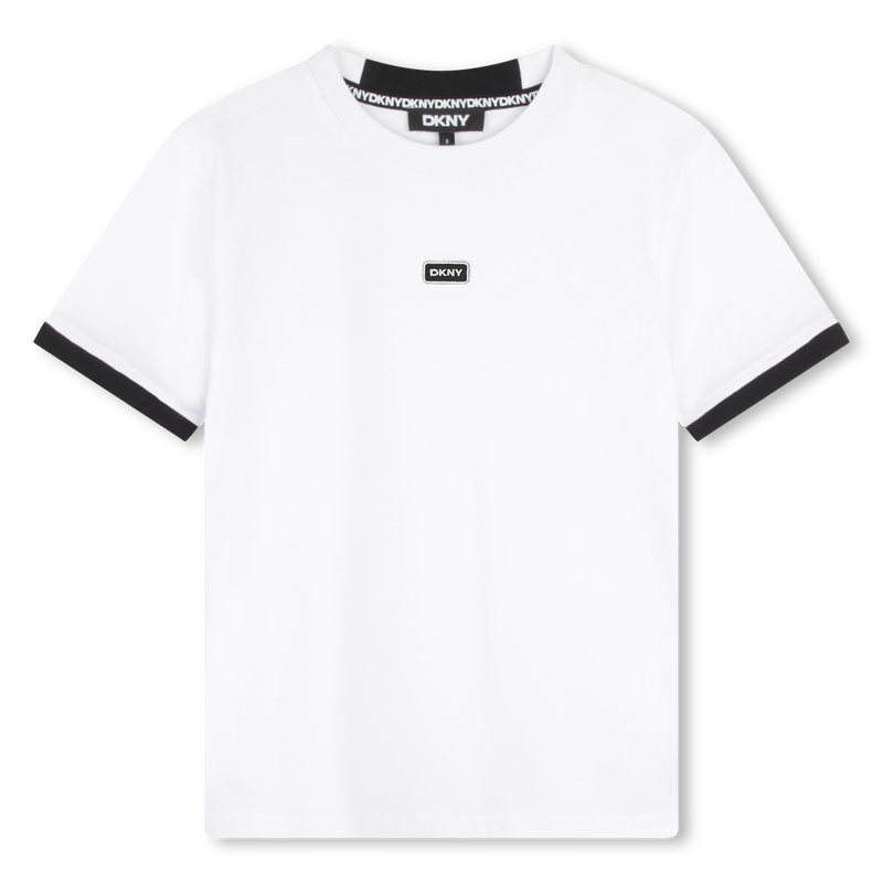T-shirt bicolore in cotone DKNY 
                        UNISEX