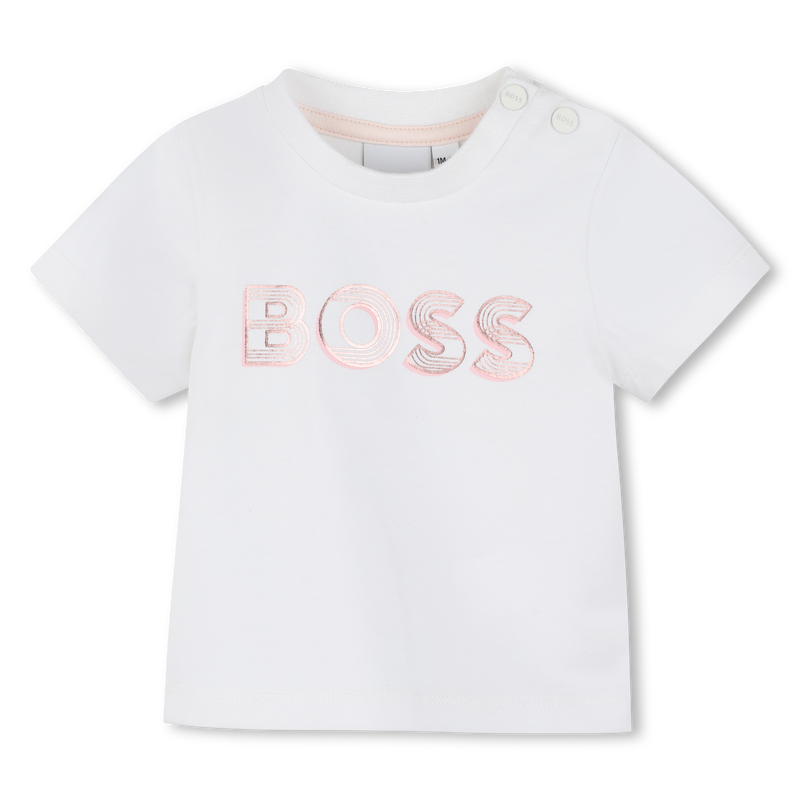 T-shirt con stampa lucida BOSS 
                        BAMBINA