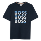 T-shirt a maniche corte, MARINE, hi-res