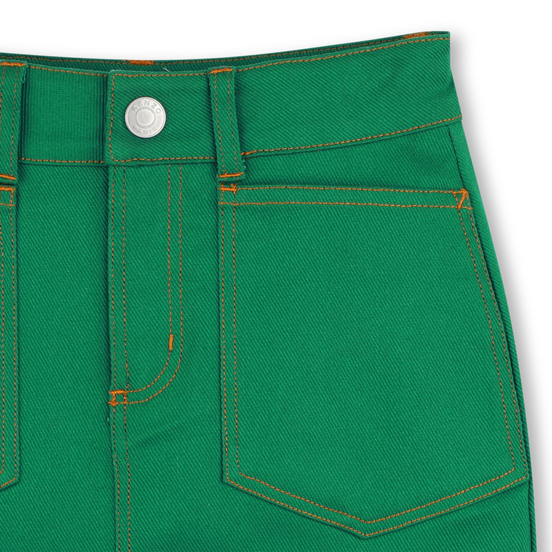 Gonna a trapezio con tasche KENZO KIDS 
                        BAMBINA