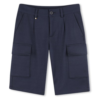 Bermuda tinta unita con tasche BOSS RAGAZZO