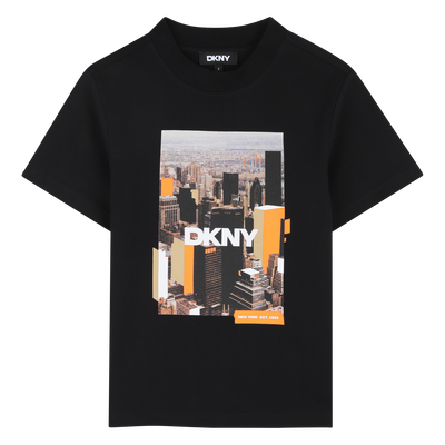 T-SHIRT A MANICHE CORTE DKNY RAGAZZO