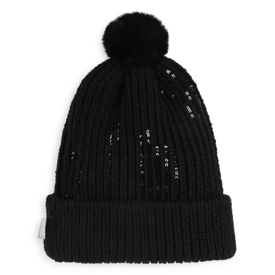 Choupette Pom-Pom Beanie KARL LAGERFELD KIDS BAMBINA
