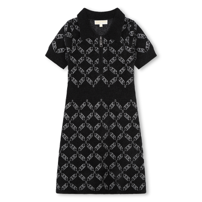 Short-Sleeved Jacquard Dress MICHAEL KORS BAMBINA